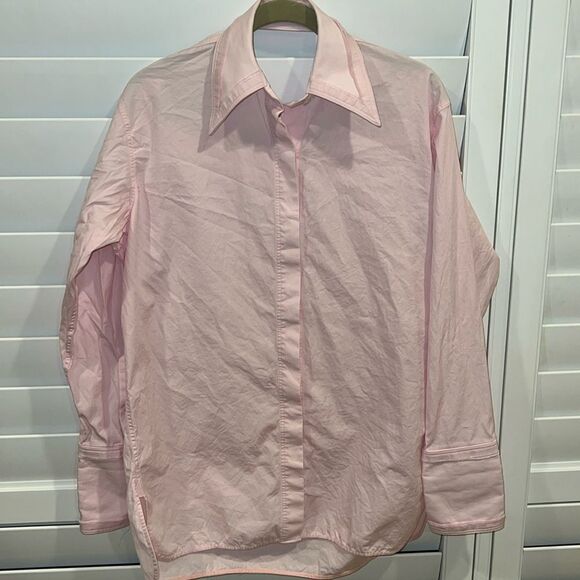 Helmut Lang cut out back cotton statement blouse xs - Picture 4 of 7